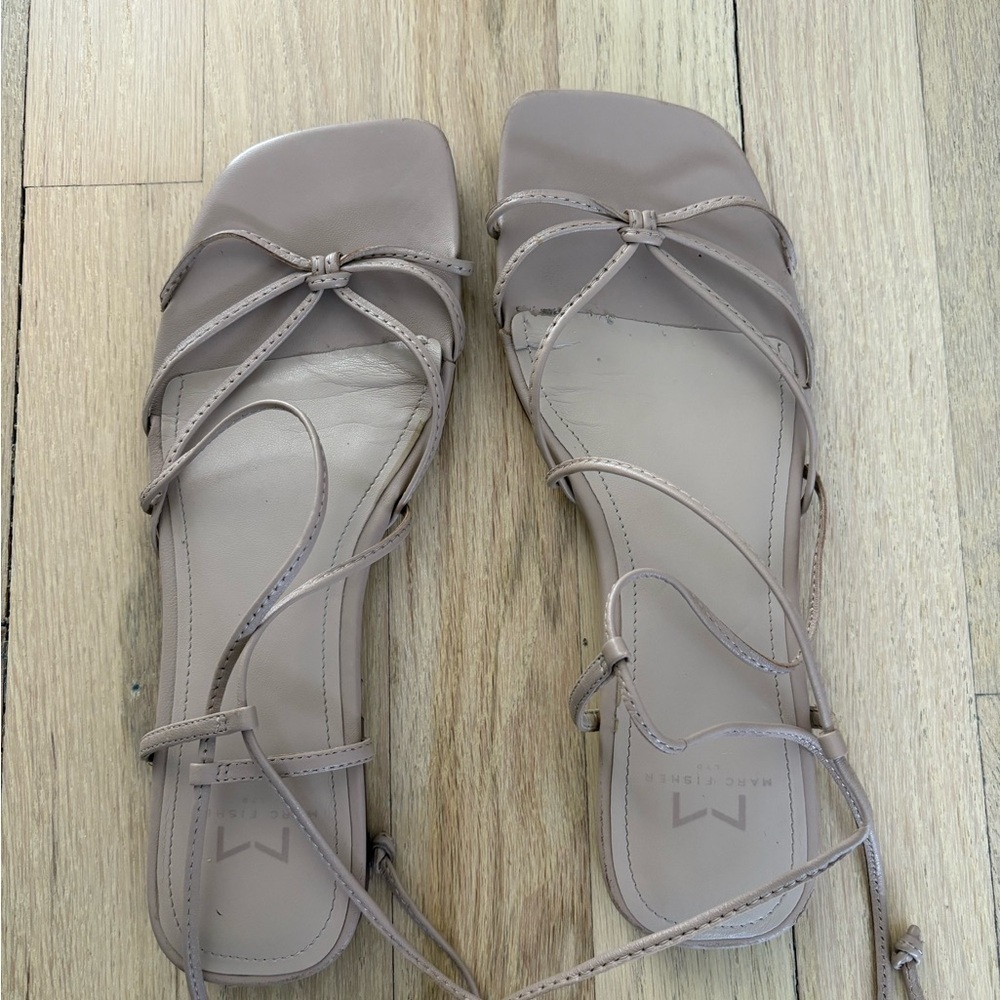 Marc Fisher Tan Strappy Sandals